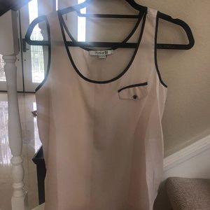 Semi- sheer beige tank [F21]